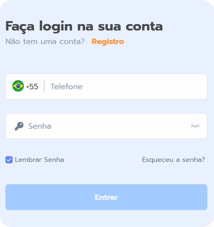 Figura 2 do login da 76BET